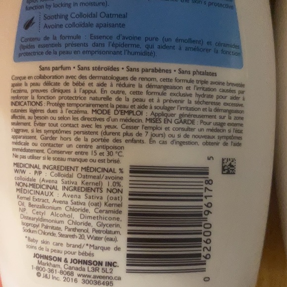 Lot of 4 aveeno baby fragrance free eczema care moisturizing cream 12oz - Picture 5 of 5